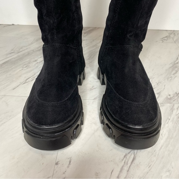 Farm Rio Lug Sole Black Tall Boot 6 - Picture 12 of 16